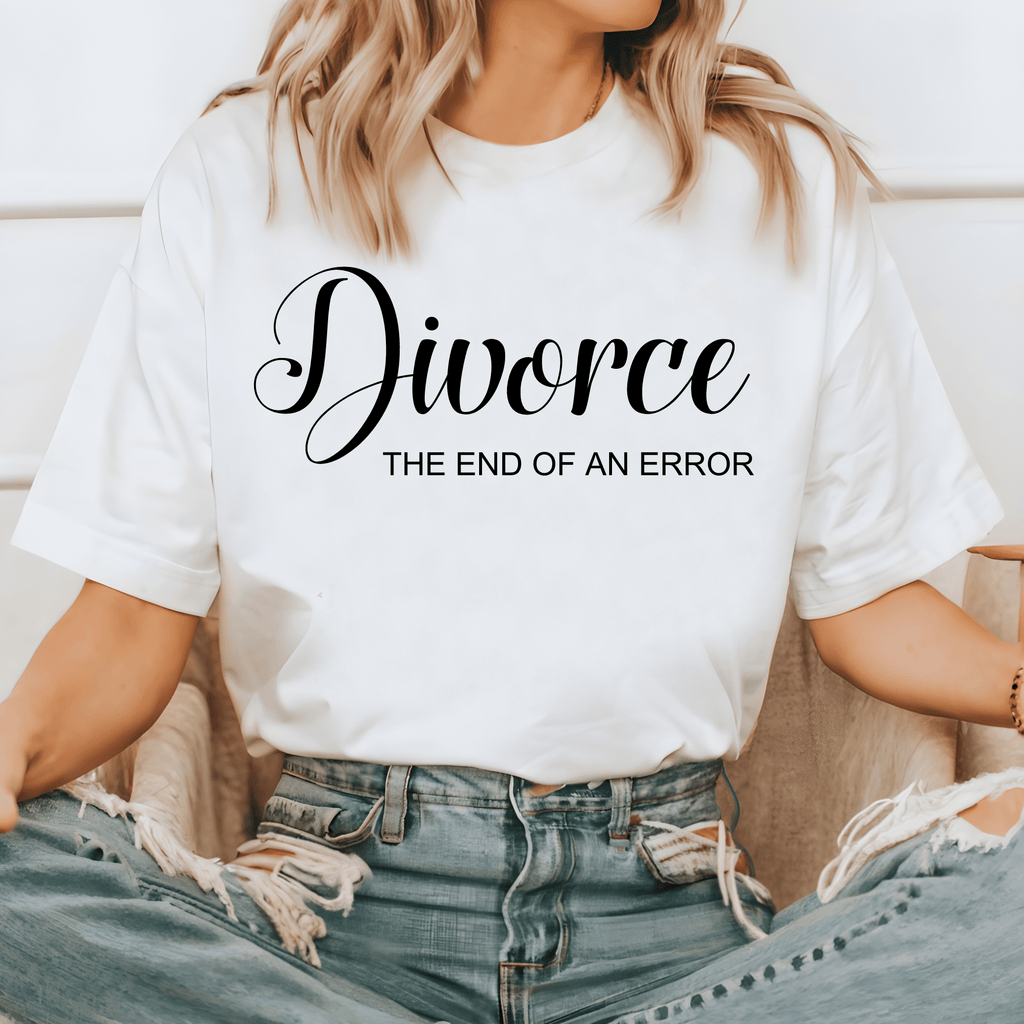 DIVORCE the end of an error T SHIRT Lively & Co 