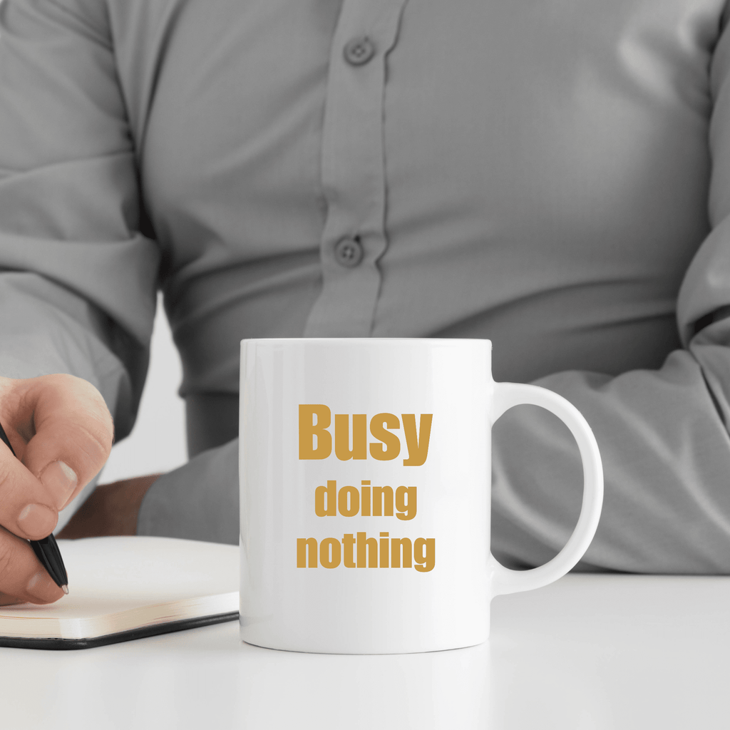 Vinyl Decal Sticker: BUSY doing nothing Lively & Co Gold 