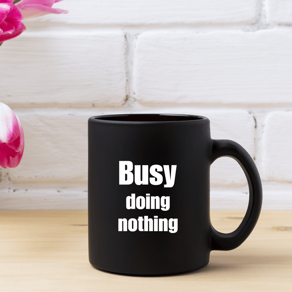 Vinyl Decal Sticker: BUSY doing nothing Lively & Co White 