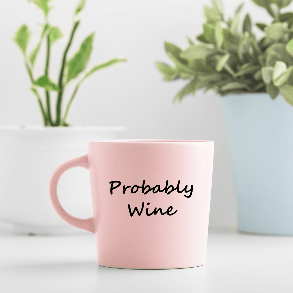 Vinyl Decal Sticker: Probably Wine Lively & Co Black 