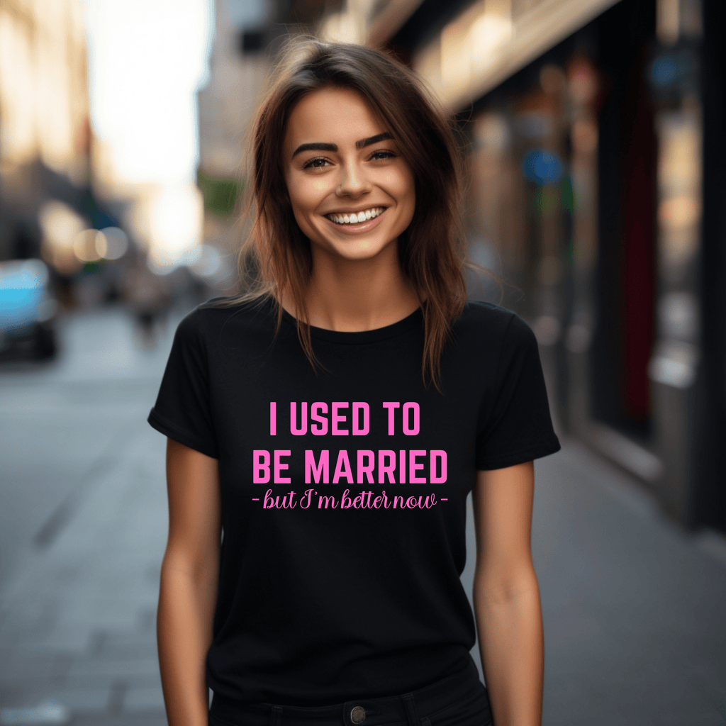 I USED TO BE MARRIED but I'm better now T SHIRT Lively & Co 