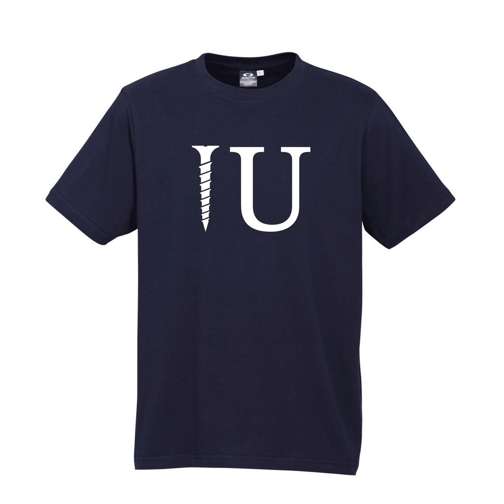 SCREW U T SHIRT Lively & Co Navy & White S/M 