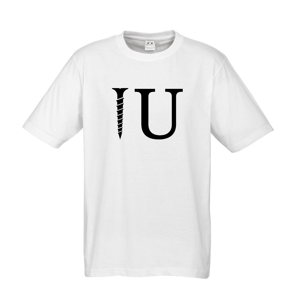 SCREW U T SHIRT Lively & Co White & Black S/M 