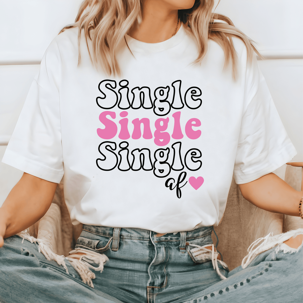 SINGLE SINGLE SINGLE af T SHIRT Lively & Co 