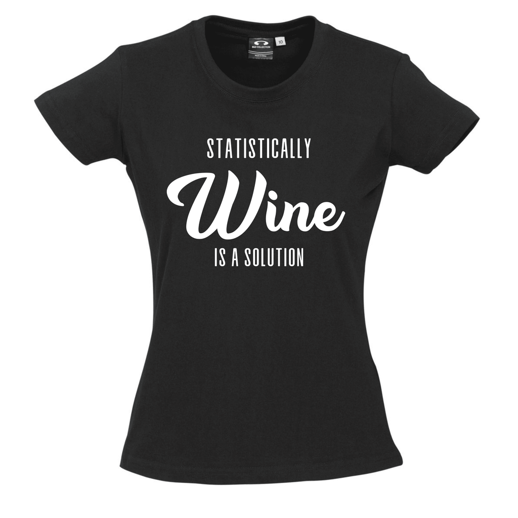 Statistically WINE is a solution T SHIRT Lively & Co 